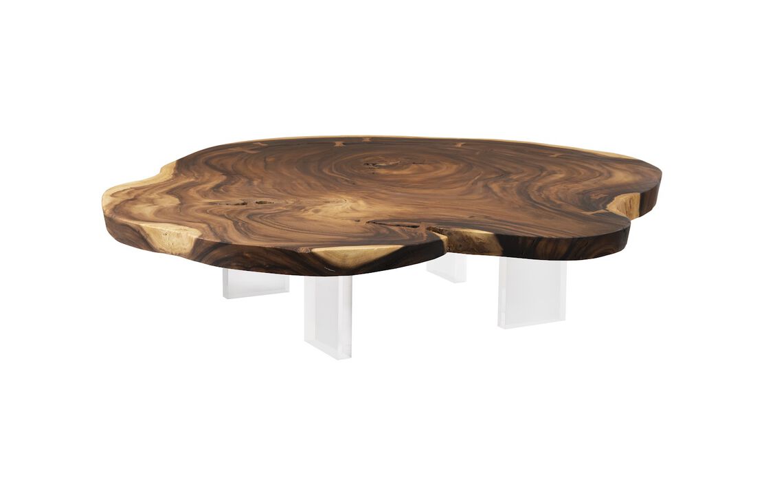 Floating Table with Acrylic Legs