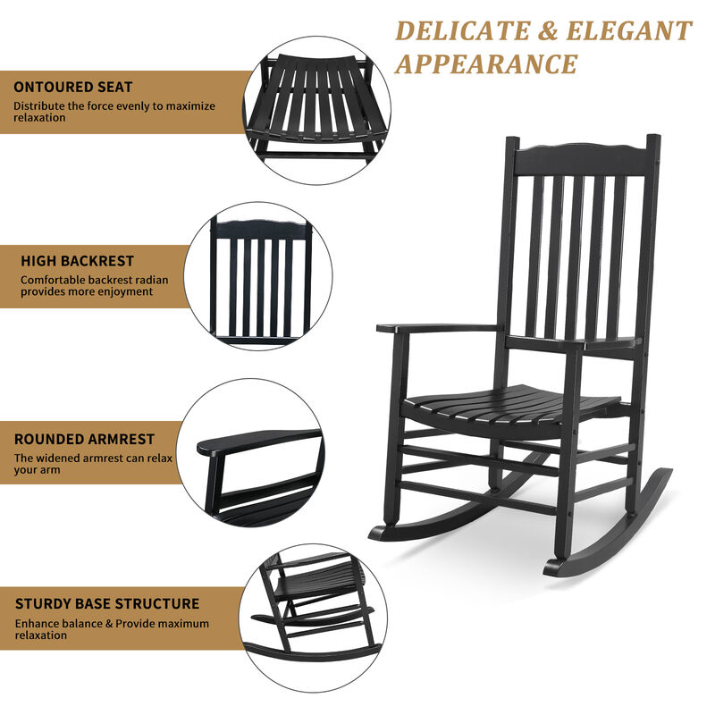 Rocking Chair Stylish & Comfortable Rocker for Indoor or Outdoor Relaxation