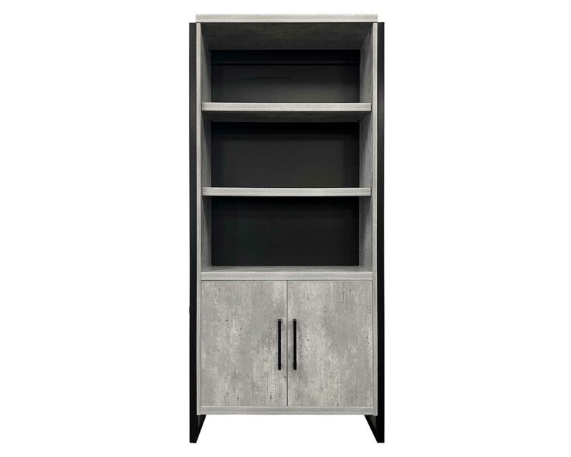 Mason 78" Lower Door Bookcase in Grey