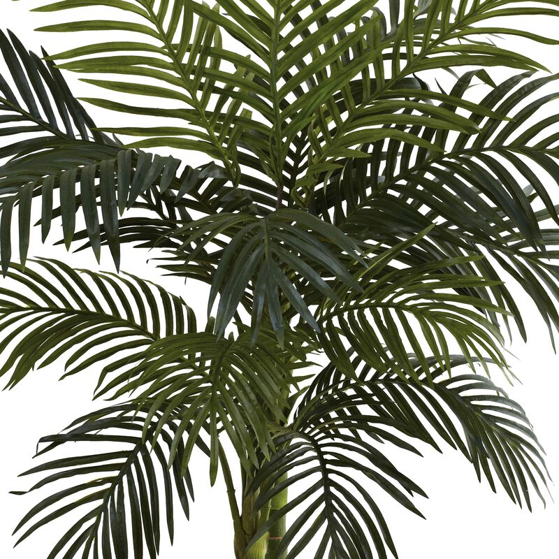 Nearly Natural 4-ft Golden Cane Palm Tree x 2 w/15 Lvs