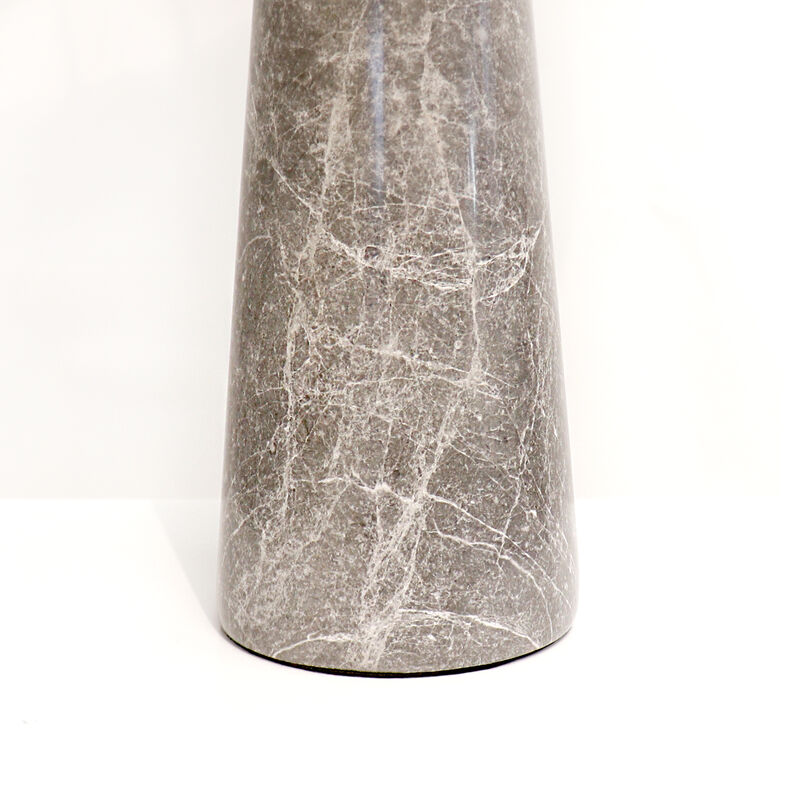 Pasargad Home Radiance Style Marble White/Gold Table Lamp, 28"H