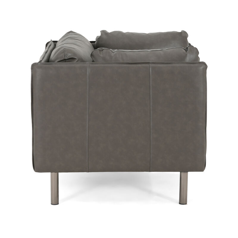 Merax PU Leather Accent Chair for Living Room