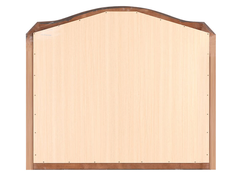 Triton 42 in. x 36 in. Modern Arch Framed Dresser Mirror