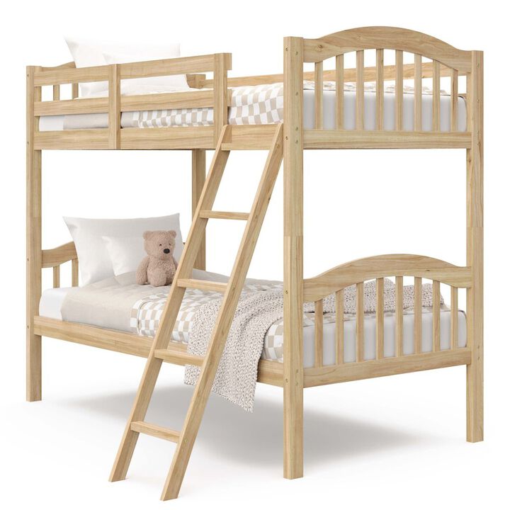 Storkcraft Long Horn Twin-Over-Twin Bunk Bed (Natural)