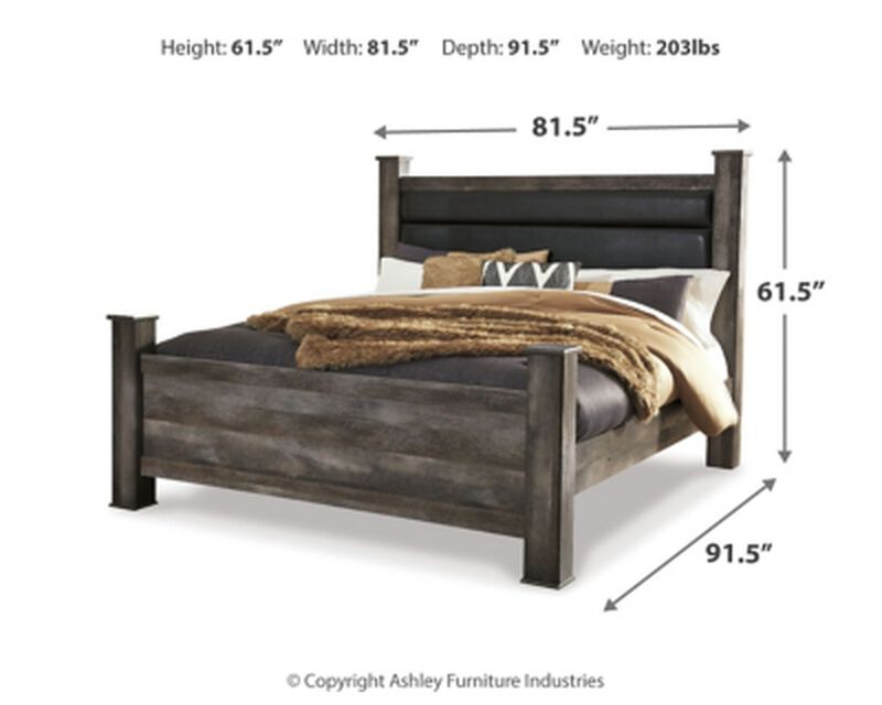Wynnlow King Poster Bed