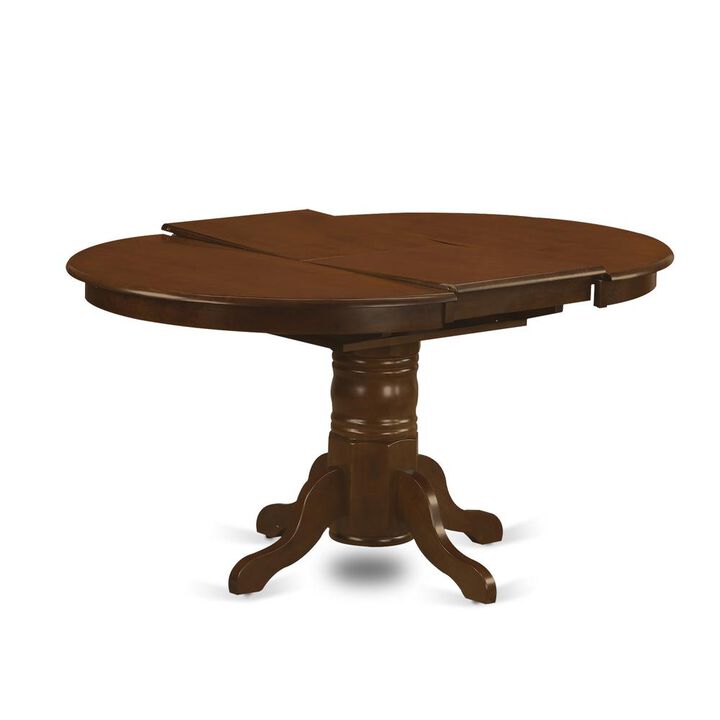 East West Furniture KEVA7-ESP-C 7 Pc set Kenley with a 18 Leaf and 6 Cushion Dinette Chairs