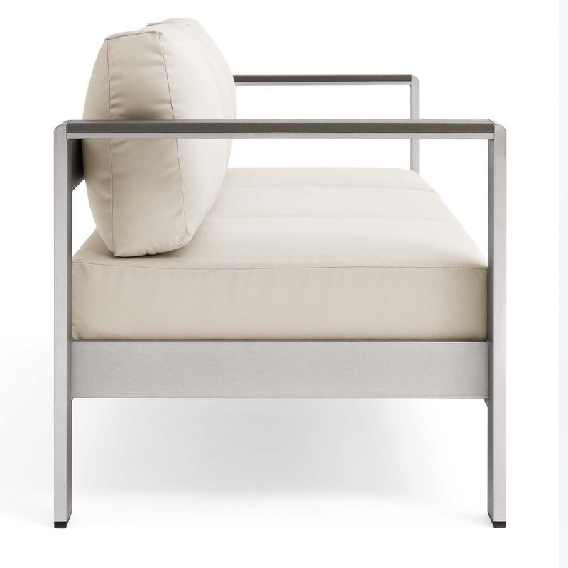 Modway - Shore Outdoor Patio Aluminum Sofa
