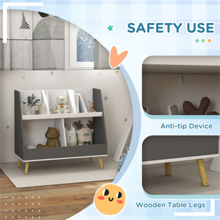 Sturdy Kids Bookcase with Open Shelves for Storytime Essentials