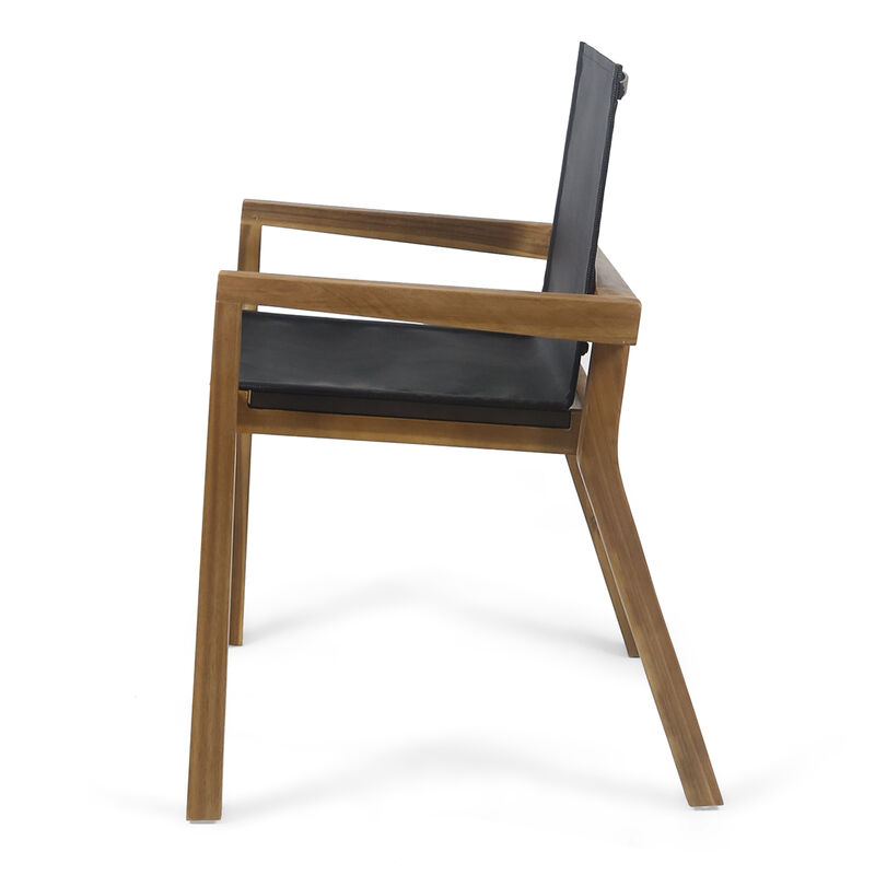 Merax 2 Pieces Dining Chairs for Outdoor Indoor
