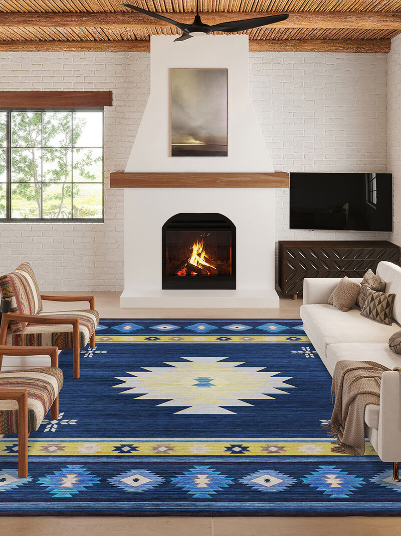 Phoenix PH4 Navy 3' x 5' Rug