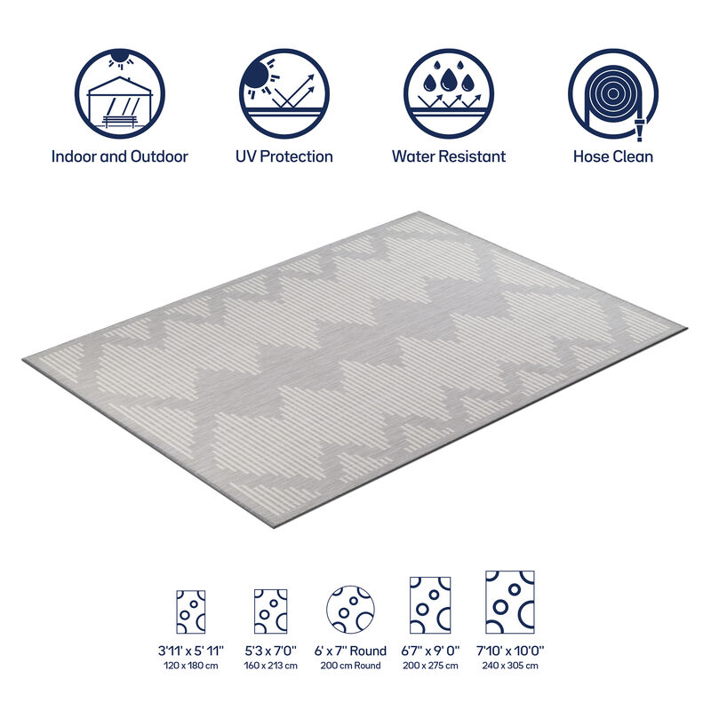 Waikiki Stripes Indoor/Outdoor Area Rug