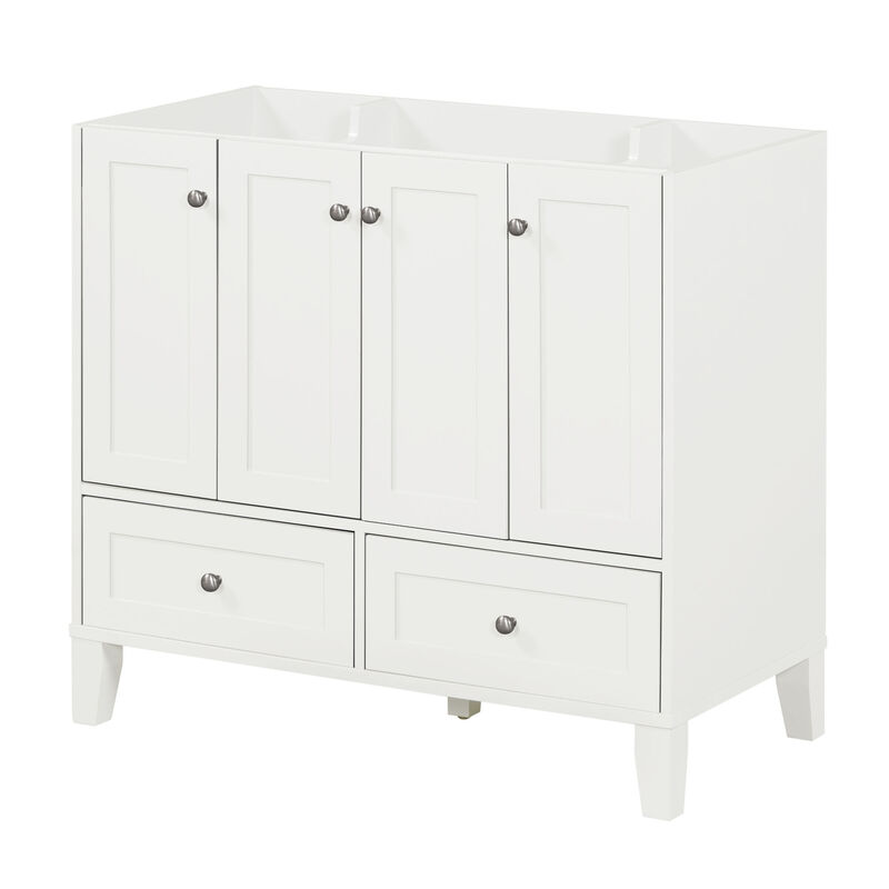 Spacious Storage Cabinet with Adjustable Shelves & Premium Hardware