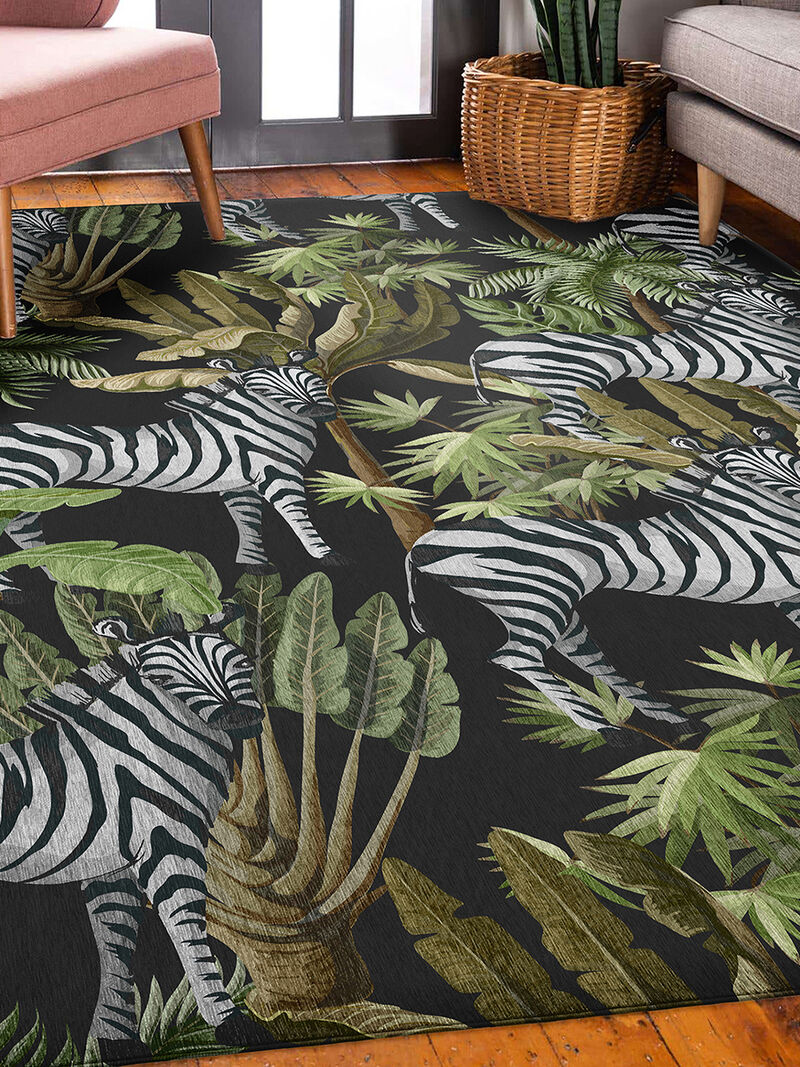 Tropics TC13 Black 3' x 5' Rug