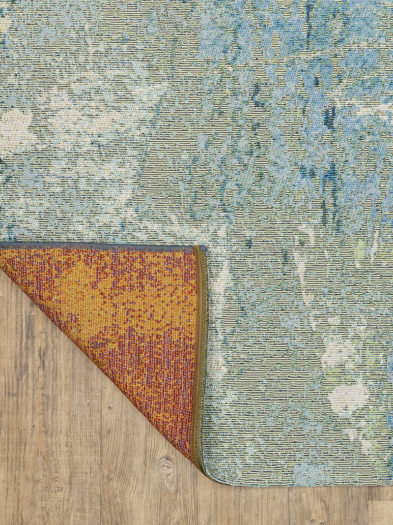 NAPLES 359X BEIGE/BLUE 8X10