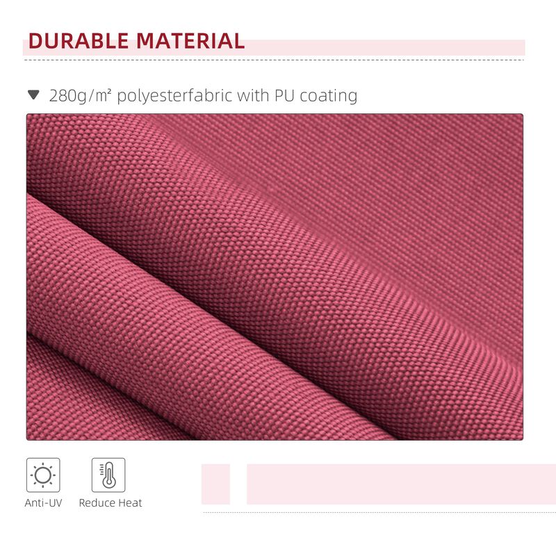 Crimson Deck Shield: 13'x8' Adjustable Manual Retractable Patio Awning