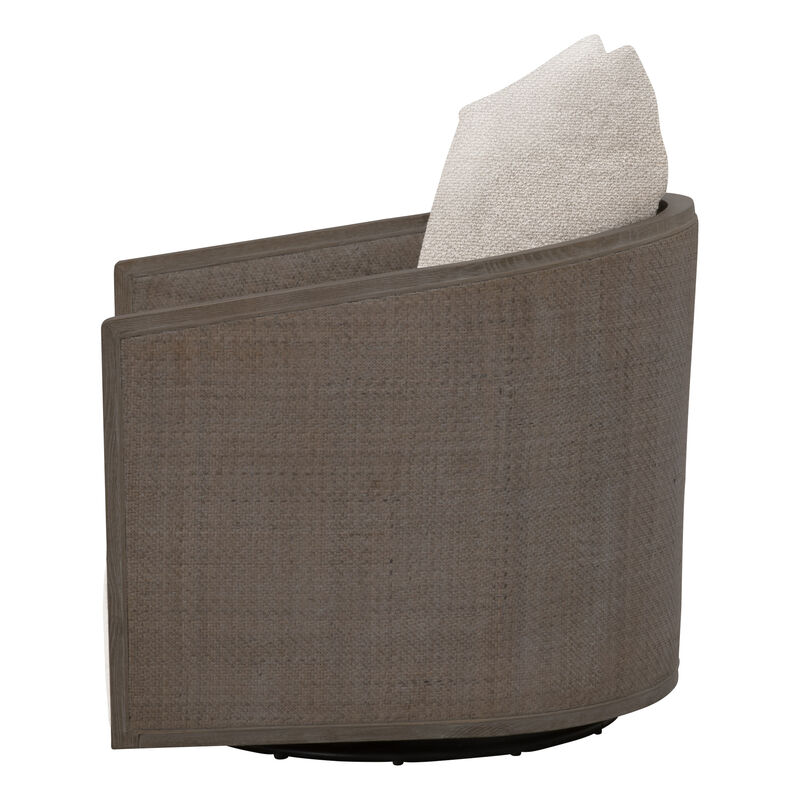 McGuire Swivel Club Chair in Brown