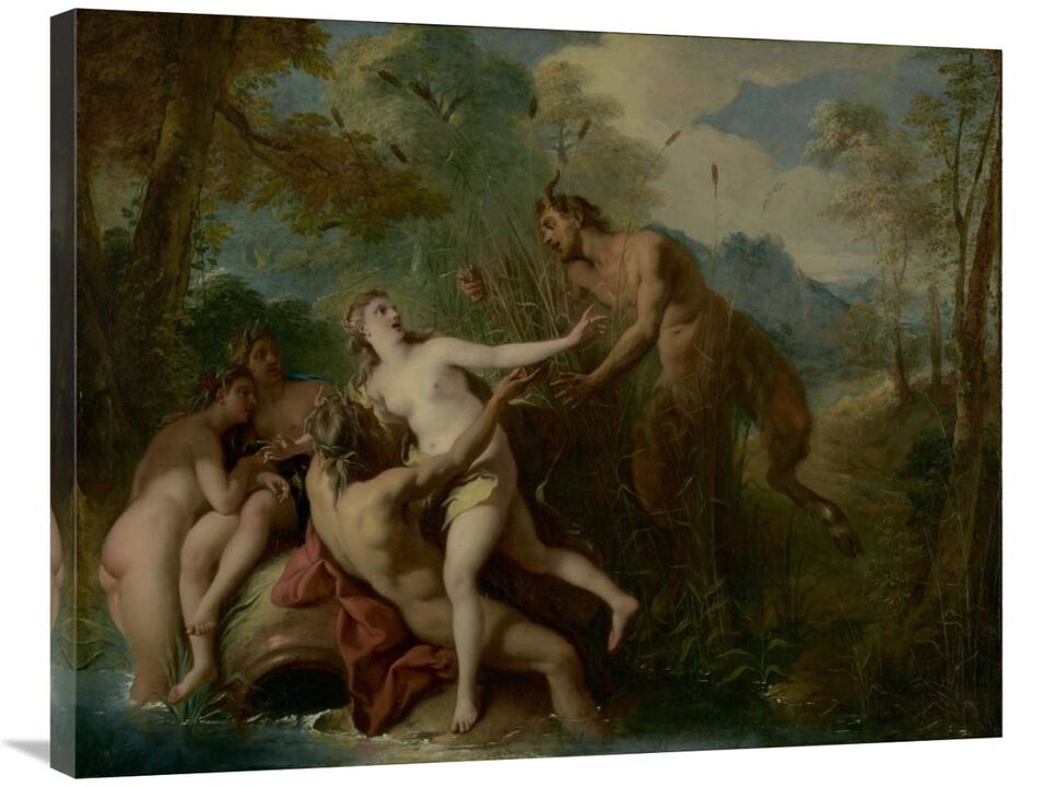 Pan and Syrinx-Canvas Art-35x28