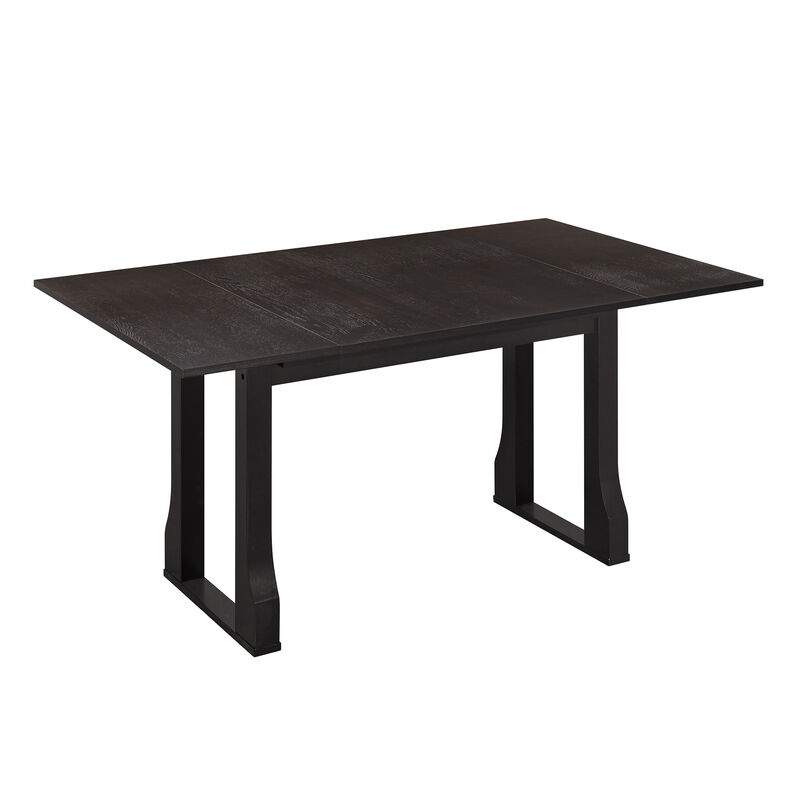 Merax Modern 6-Piece Extendable Dining Table Chairs Bench Set