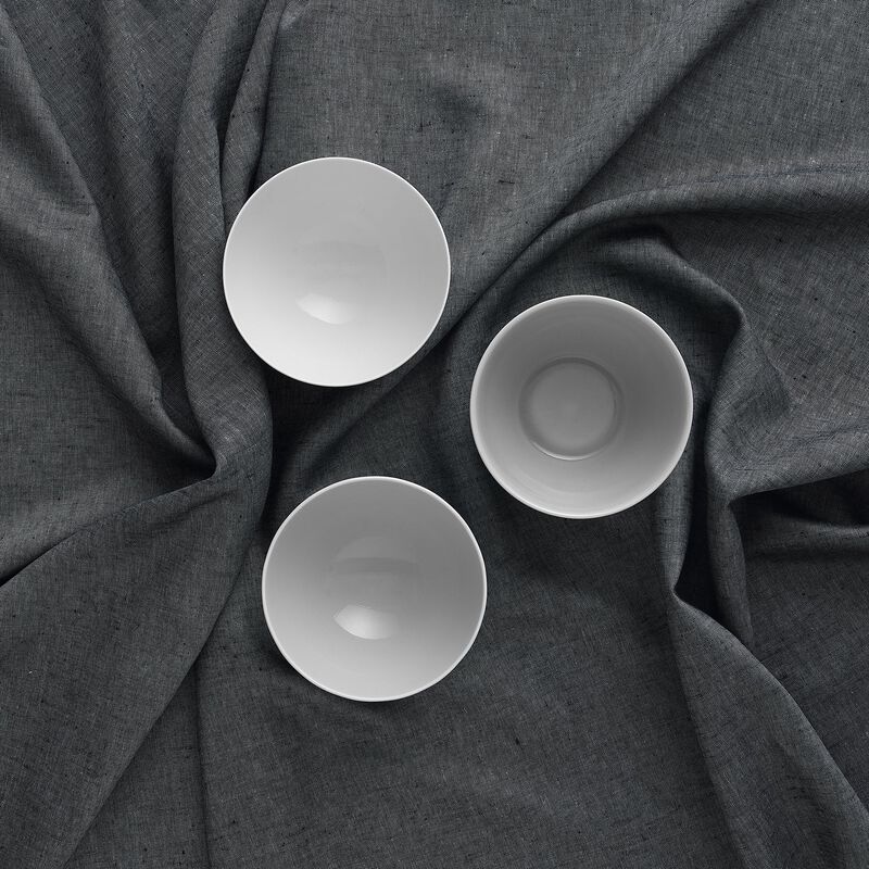 Solino Home 100% Pure Linen Dinner Napkins 20 x 20 Inch Set of 6 | Classic Hemstitch