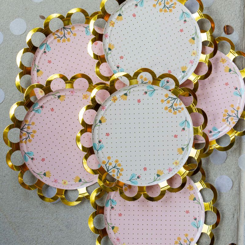 Ma Fete Tea Party Paper Dessert Plates 7", (8)