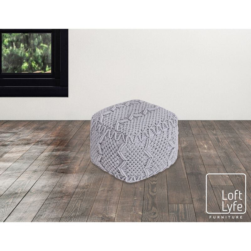 Loft Lyfe Lucianna Cotton Yarn Pouf
