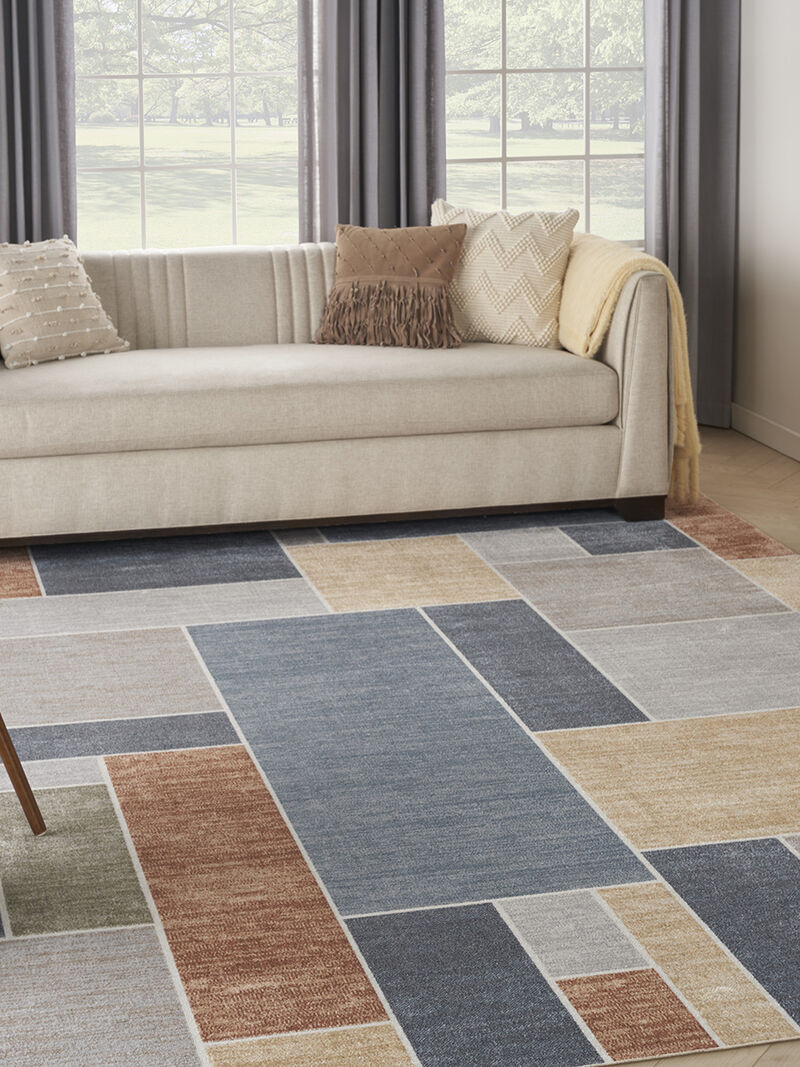Astra Machine Washable ASW09 Multicolor 9' x 12' Rug