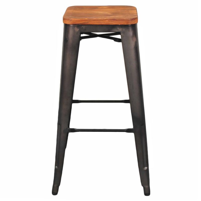 Metropolis Backless Bar Stool, (Set of 4)