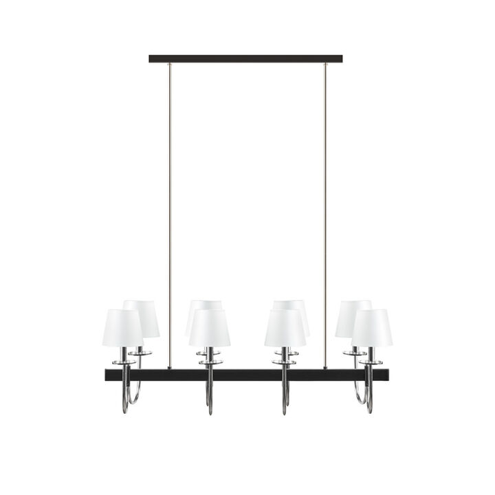 Fairmount 8-Light Traditional Chandelier With Drum Shades