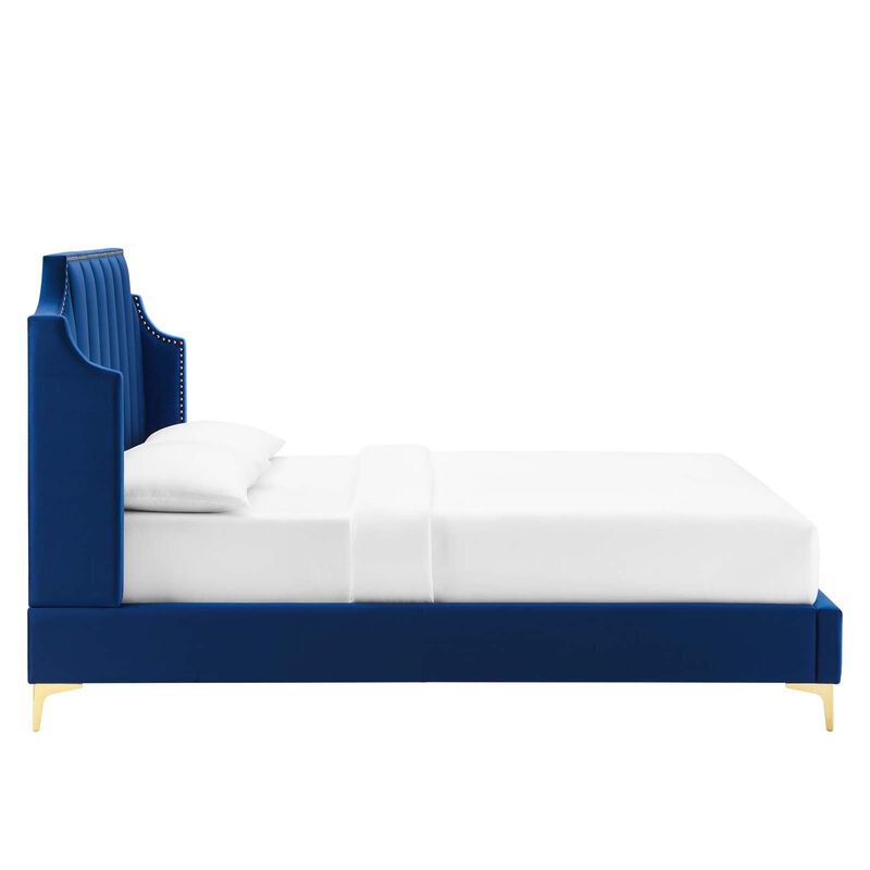 Modway - Daniella Performance Velvet Queen Platform Bed