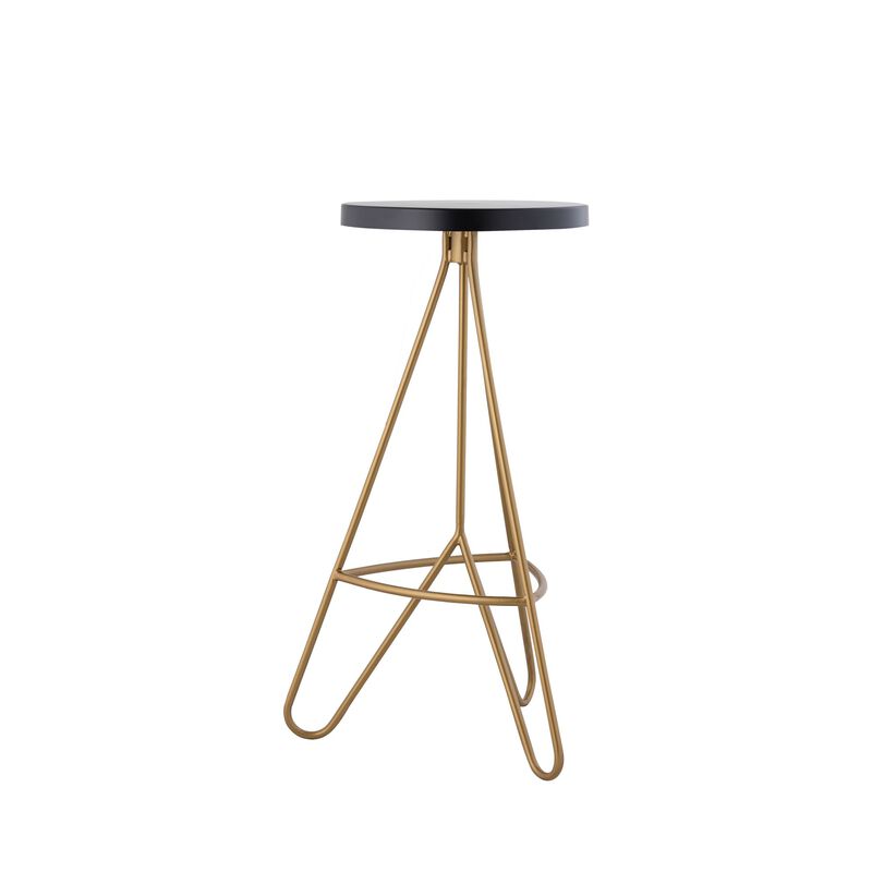 Trinity 30" Modern Industrial Iron Tripod Backless Bar Stool