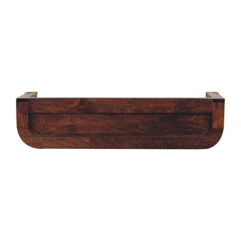Artisan Furniture Solid Wood Indira California Walnut Floating Console Table