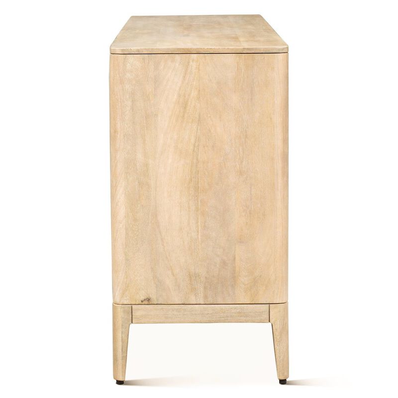 World Interiors Calabasas 64 Sideboard in Natural White Cane