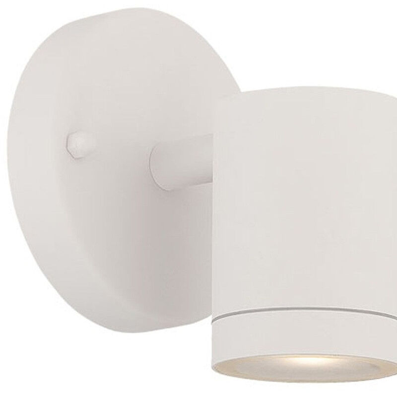 Hivvago White LED One Light Outdoor Can Shape Wall Sconce