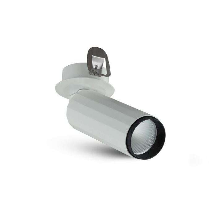 VONN Lighting LED Adjustable Flush Mounted Spotlight, Stock Item Beam Angle 36, White