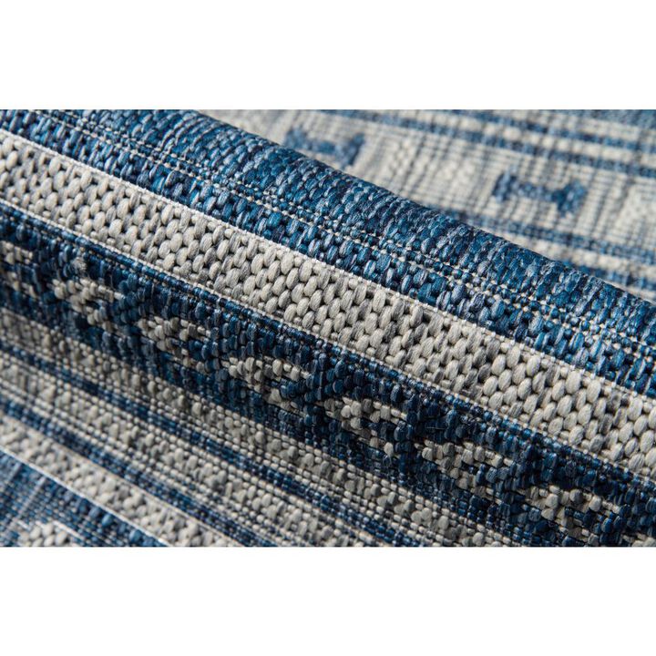 Novogratz Contemporary Runner Area Rug, Blue, 2'7 X 7'6 Runner