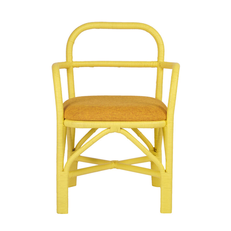 Ginny Green Rattan Dining Chair
