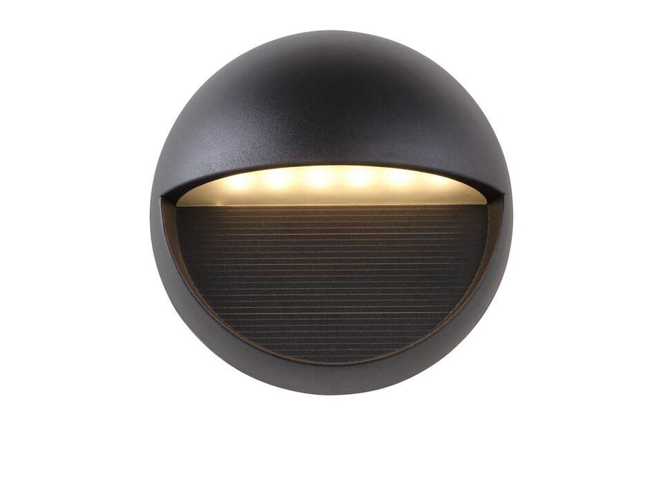 Orbe Outdoor Metal/Glass Integrated LED Wall Sconce