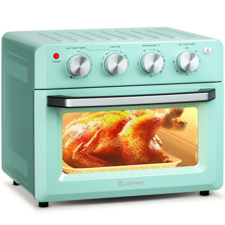 Costway 19 Qt Dehydrate Convection Air Fryer Toaster Oven with 5 Accessories