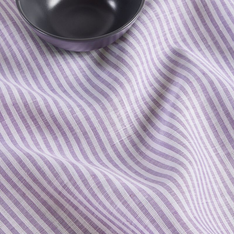 Solino Home 100% Pure Linen Tablecloth | Narrow Stripe