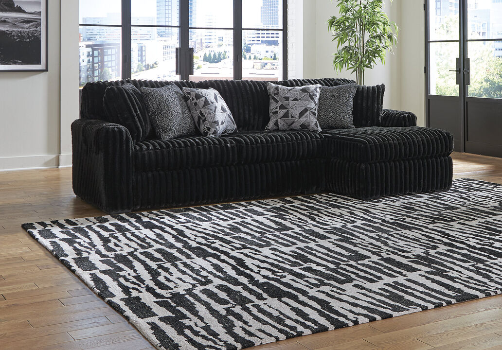 Midnight-Madness 2PC Sectional Sofa W/Chaise