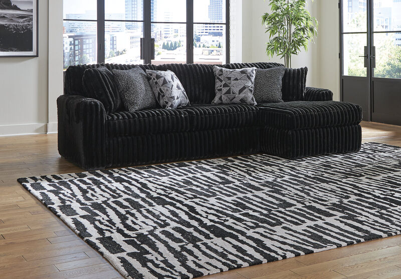 Midnight-Madness 2PC Sectional Sofa W/Chaise