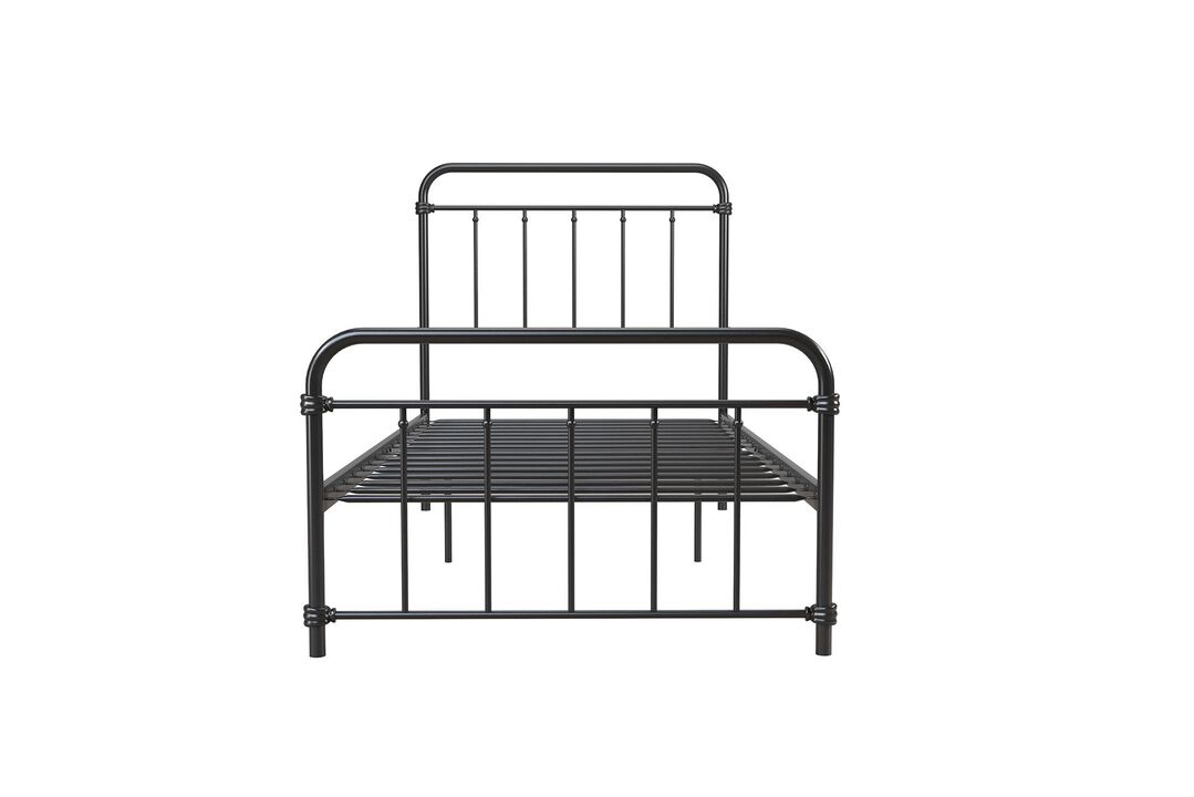 DHP Wallace Metal Bed, Twin, Black