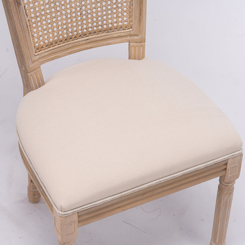 Antique French Style Dining Chairs, Set of 2