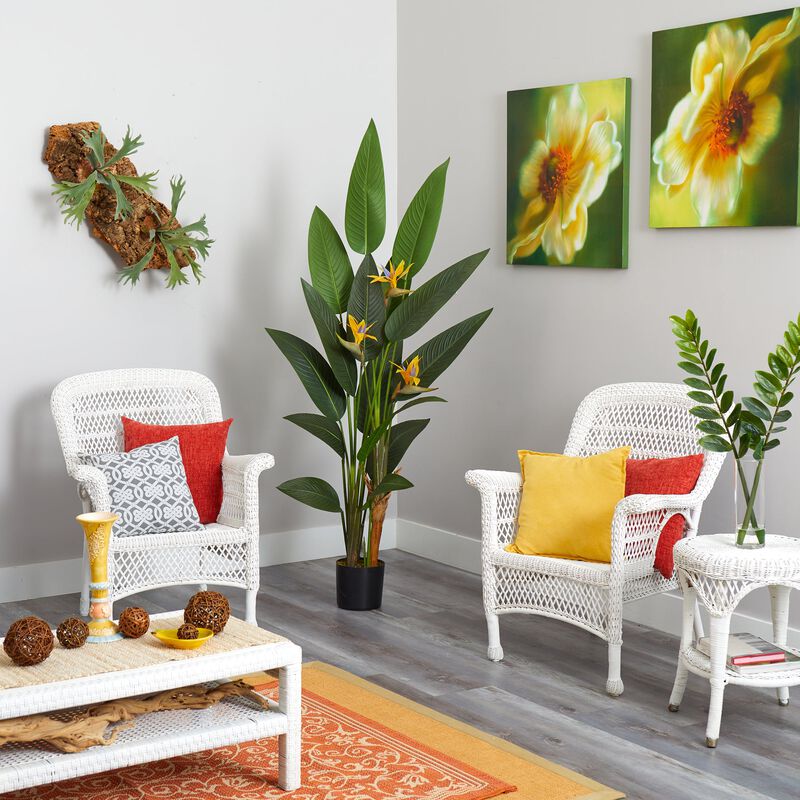 Hivvago 6" Bird of Paradise Artificial Plant