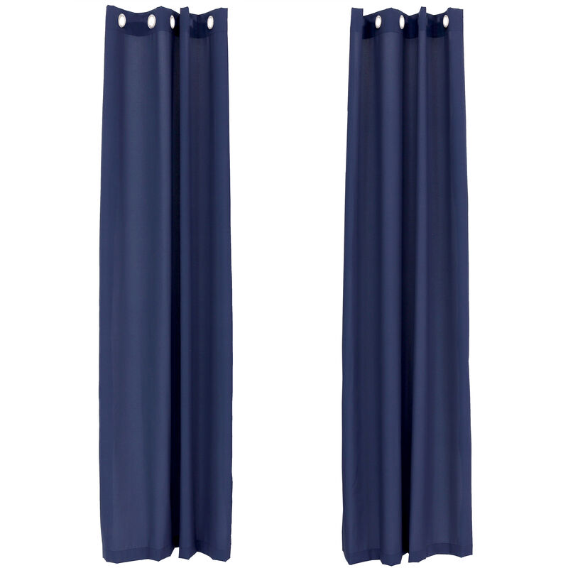 Sunnydaze Modern Outdoor Curtain Panel - 52 in x 96 in