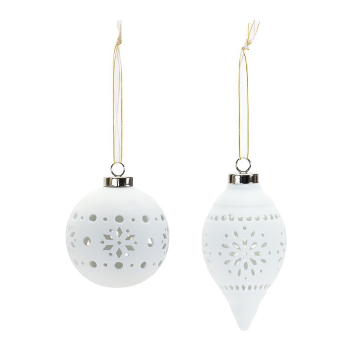 Set of 6 Christmas Ornaments for Holiday Tree Decoration