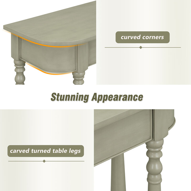 Merax Retro Entryway Console Table
