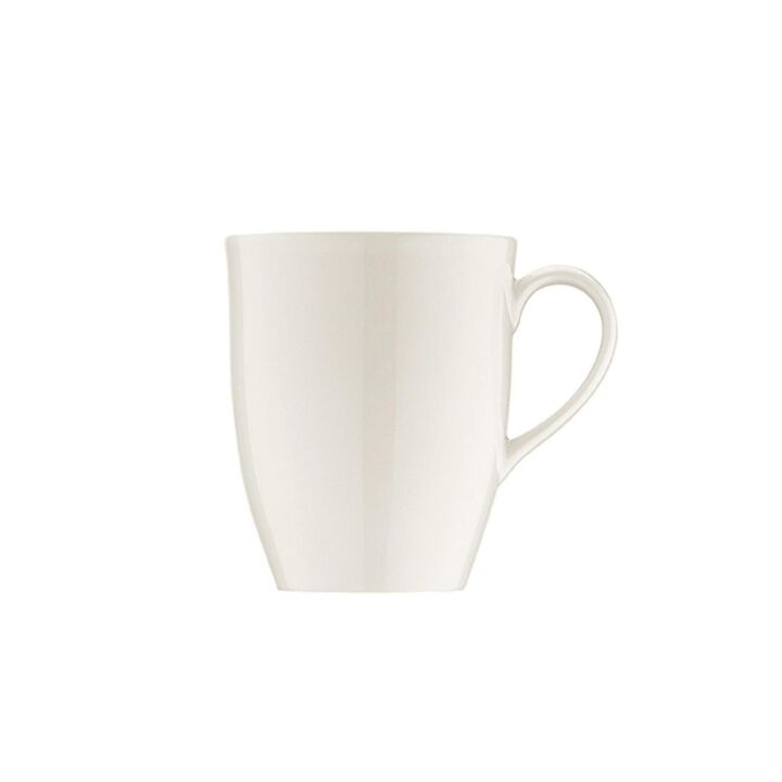Banquet dia.3.25" h:4.25" 11 oz. Round Warm White Porcelain Mug (Set of 4)