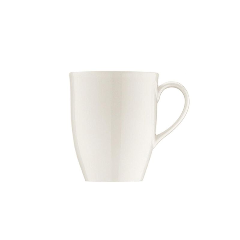 Banquet dia.3.25" h:4.25" 11 oz. Round Warm White Porcelain Mug (Set of 4)