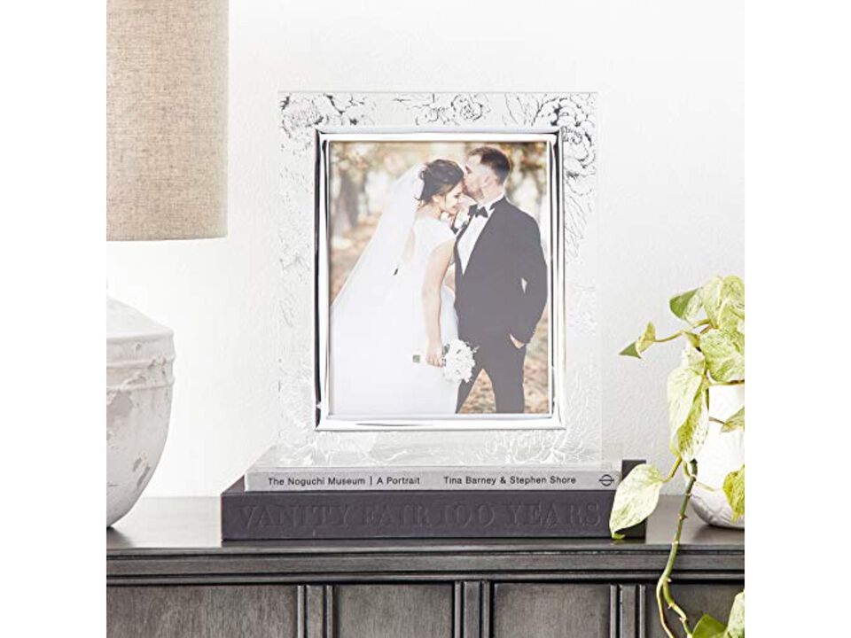 Lenox Silver Peony 8" X 10" Frame, 3.15 LB, Metallic